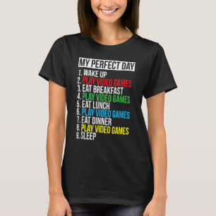 T-shirt Mes jeux vidéo de jour parfait amusant Cool Gamer_