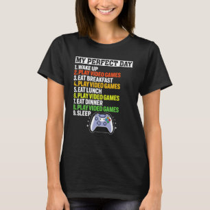 T-shirt Mes jeux vidéo de jour parfait Joueur Garçons Joue