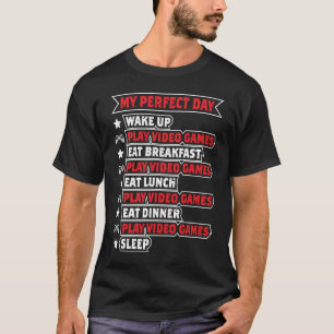 T-shirt Mes jeux vidéo de jour parfaits Cadeau de joueur c