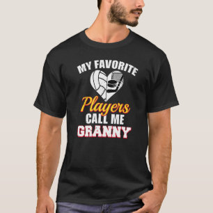 T-shirt Mes Joueurs préférés m'appellent Granny Volleyball