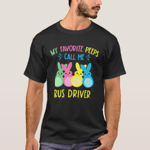 T-shirt Mes lapins Favoris Appelez-Moi Bus Driver Cute Bun