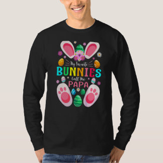 T-shirt Mes lapins Favoris Appelez-Moi Papa Pâques
