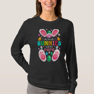 T-shirt Mes lapins Favoris Appelez-Moi Papa Pâques