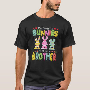 T-shirt Mes lapins Favoris M'Appelent Frère Famille Pâques