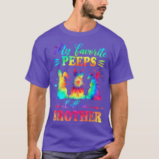 T-shirt Mes lapins Favoris M'Appelent Frère Pâques Tie Dye