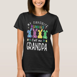 T-shirt Mes lapins Favoris M'Appelent Grand-Père Lapin Oeu