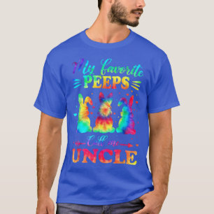 T-shirt Mes lapins Favoris M'Appelent Oncle Pâques Tie Dye
