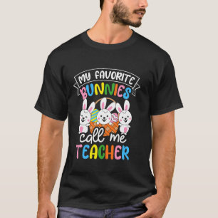 T-shirt MES LAPINS PRÉFÉRÉS Appelle-Moi Professeur Pâques 
