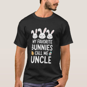 T-shirt Mes lapins préférés m'appellent oncle trois Pâques