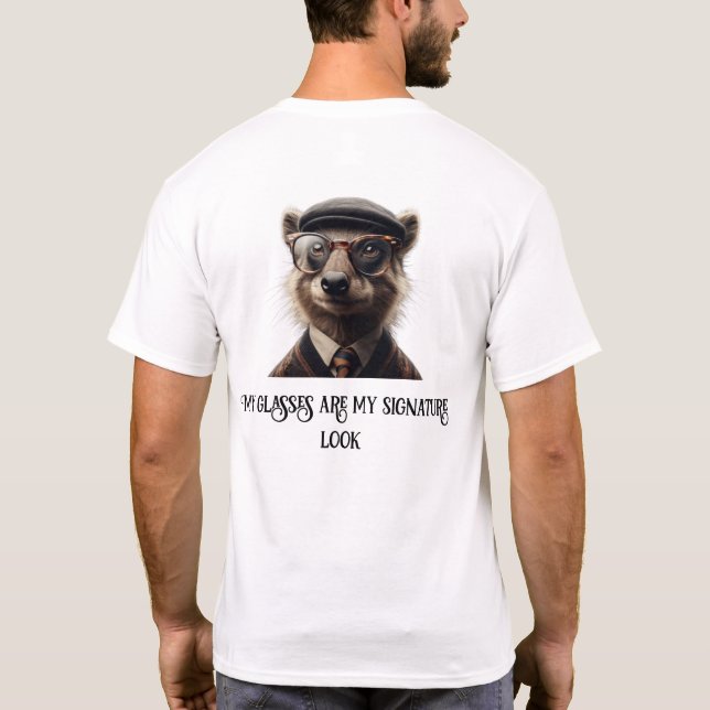 T-shirt Mes lunettes sont mon look signature (Dos)