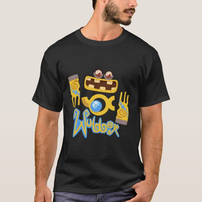 T-shirt Mes Monstres Chantant Wubbox Bleu Petit (Devant)