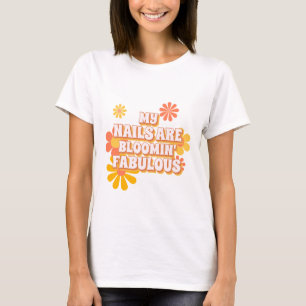T-shirt Mes ongles sont Fabuleux Sunflower Nail Art