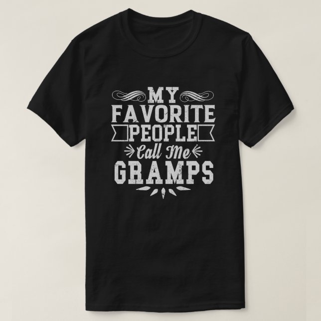 T-shirt Mes personnes préférées m'appellent fête des pères (Design devant)