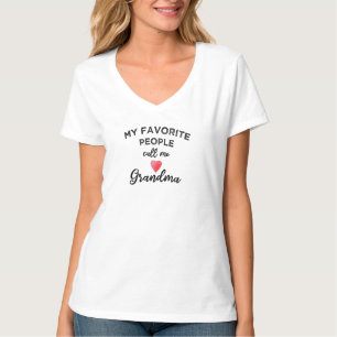 T-shirt Mes personnes préférées m'appellent grand-mère, pe
