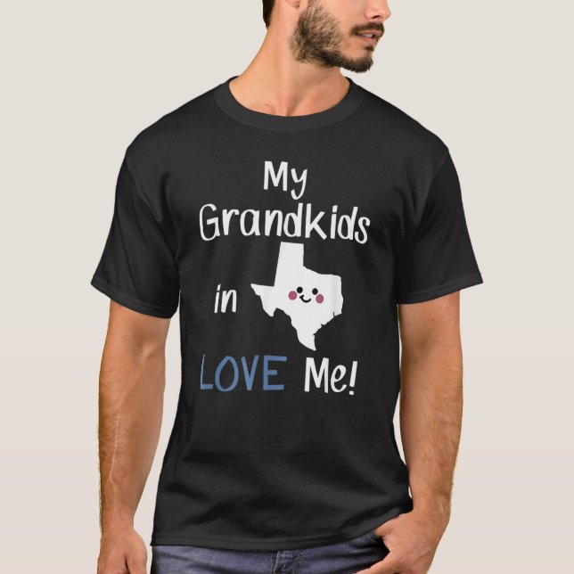 T-shirt Mes Petits-Enfants À Tx M'Aiment Grand-Mère État G (Devant)