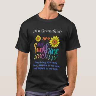 T-shirt Mes Petits-Enfants Sont Mon Soleil Ils Apportent J
