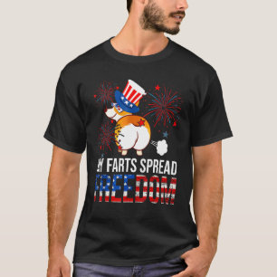 T-shirt Mes pets propagent la liberté Américaine 4 juillet