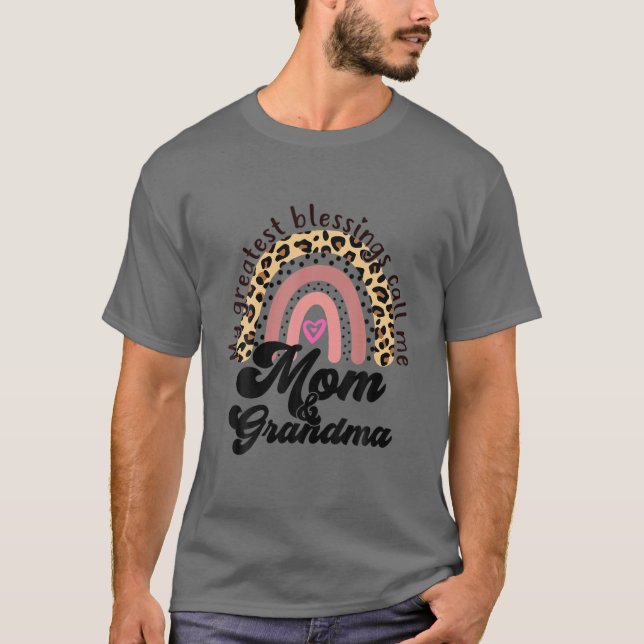 T-shirt Mes Plus Grandes Bénédictions Appelez-Moi Maman (Devant)