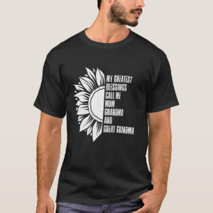 T-shirt Mes plus grandes bénédictions appelez-moi maman Fê