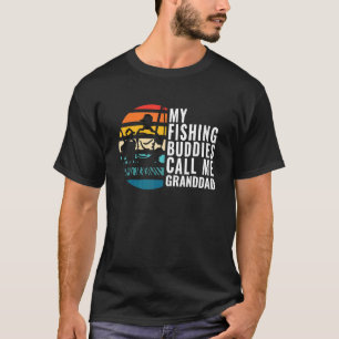 T-shirt Mes potes de pêche m'appellent Grand-Papa Pêcheur
