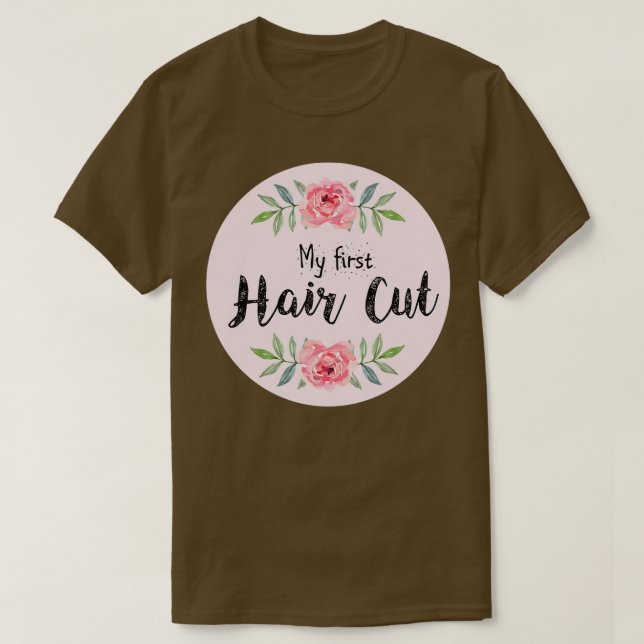 T-shirt Mes premiers cheveux coupés Mains Milestone Concep (Design devant)
