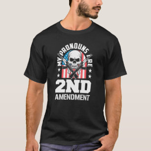 T-shirt Mes pronoms sont 2e amendement Pro arme Pro USA Pa
