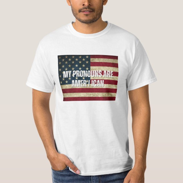 T-SHIRT MES PRONONONCES SONT AMER / ICAN SHIRT (Devant)