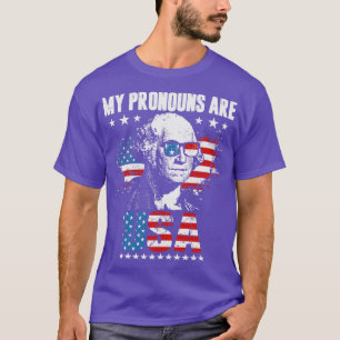 T-shirt Mes pronounes sont USA 1