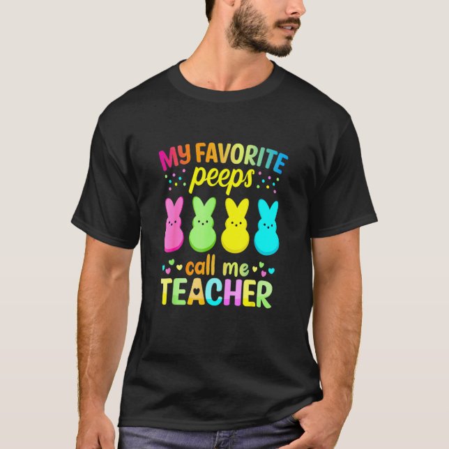 T-shirt Mes Ps Pee Préférés M'Appelent Professeur Joyeux P (Devant)