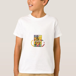 T-shirt Message d'amour dans les couleurs de Rasta Imprime