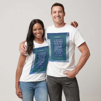 T-shirt Message d'amour - John 3-16 - Manche courte blanc