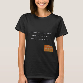 T-shirt Message dans le code Morse : La Vie Noire Est Impo