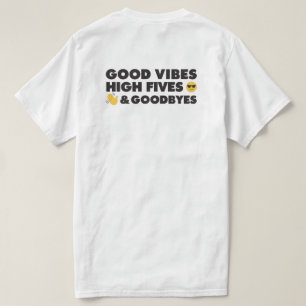 T-shirt Message de certification Good Vibes