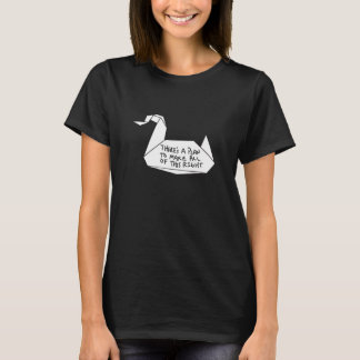 T-shirt Message de grue d'évasion