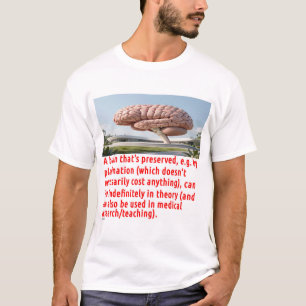 T-shirt Message de préservation du cerveau (bâtiment)