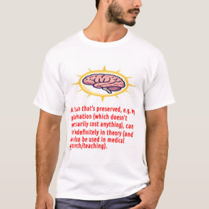 T-shirt Message de préservation du cerveau (logo)