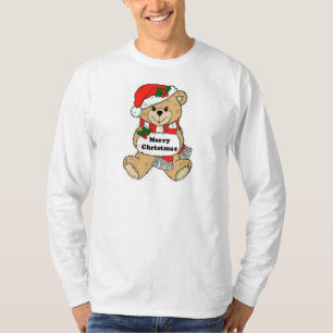 T-shirt Message d'ours de nounours de Noël