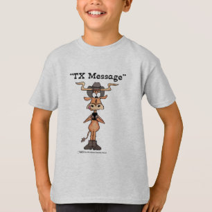 T-shirt Message Longhorn TX
