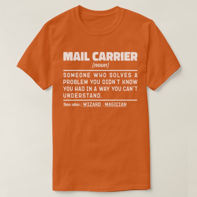 T-shirt Messager de Cool de messagerie Noun Transporteur d (Design devant)
