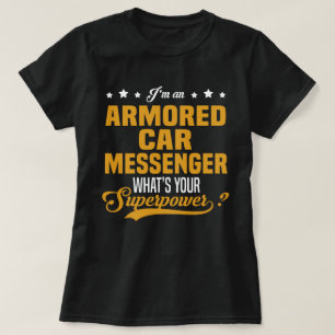 T-shirt Messager de voiture blindée