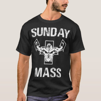 T-shirt Messe du dimanche Jésus Gym
