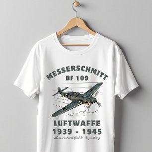 T-shirt Messerschmitt Bf 109 Luftwaffe chasseur de la Seco