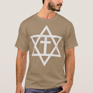 T-shirt Messianic Cross Star of David 