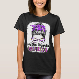 T-shirt Messy Bun Arnold Chiari Malformation Warrior