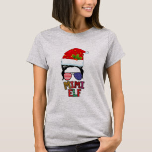 T-shirt Messy Bun Mimi Elf Matching Family Group
