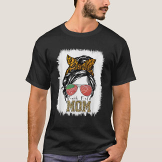 T-shirt Messy Bun Track Field Maman Runner Lover Runner Mo
