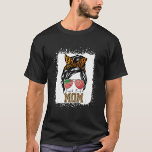 T-shirt Messy Bun Track Field Mom Runner Mothers