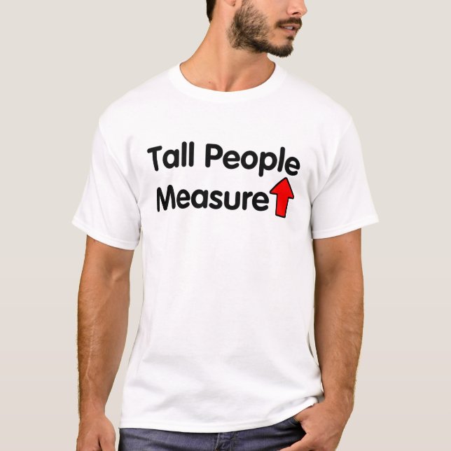 T-shirt Mesure de personnes grandes (Devant)