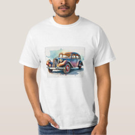 t-shirt met  oldtimer