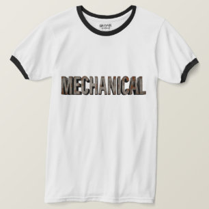 T-shirt Métal Industriel en détresse 'MECHANICAL' Sonnerie